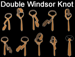 How to Tie a Double Windsor Knot – Coloring Pages