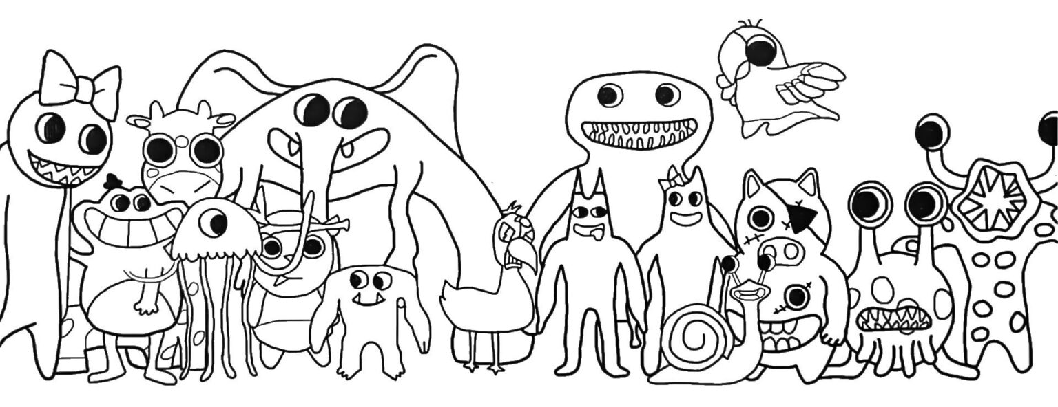 Coloring Pages Garten of Banban 3 Coloring Pages