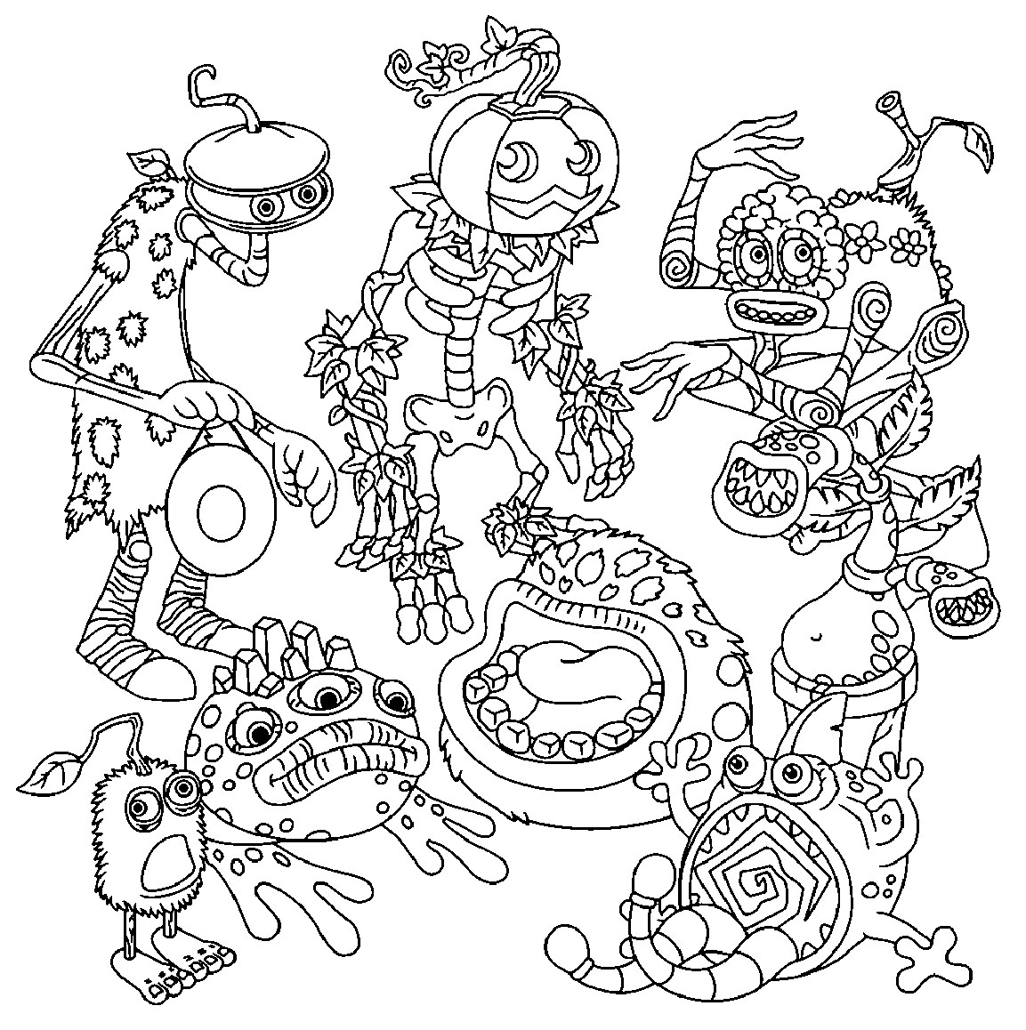 My Singing Monsters Ethereal Workshop Coloring Pages My Singing Monsters Ethereal Workshop Coloring Pages