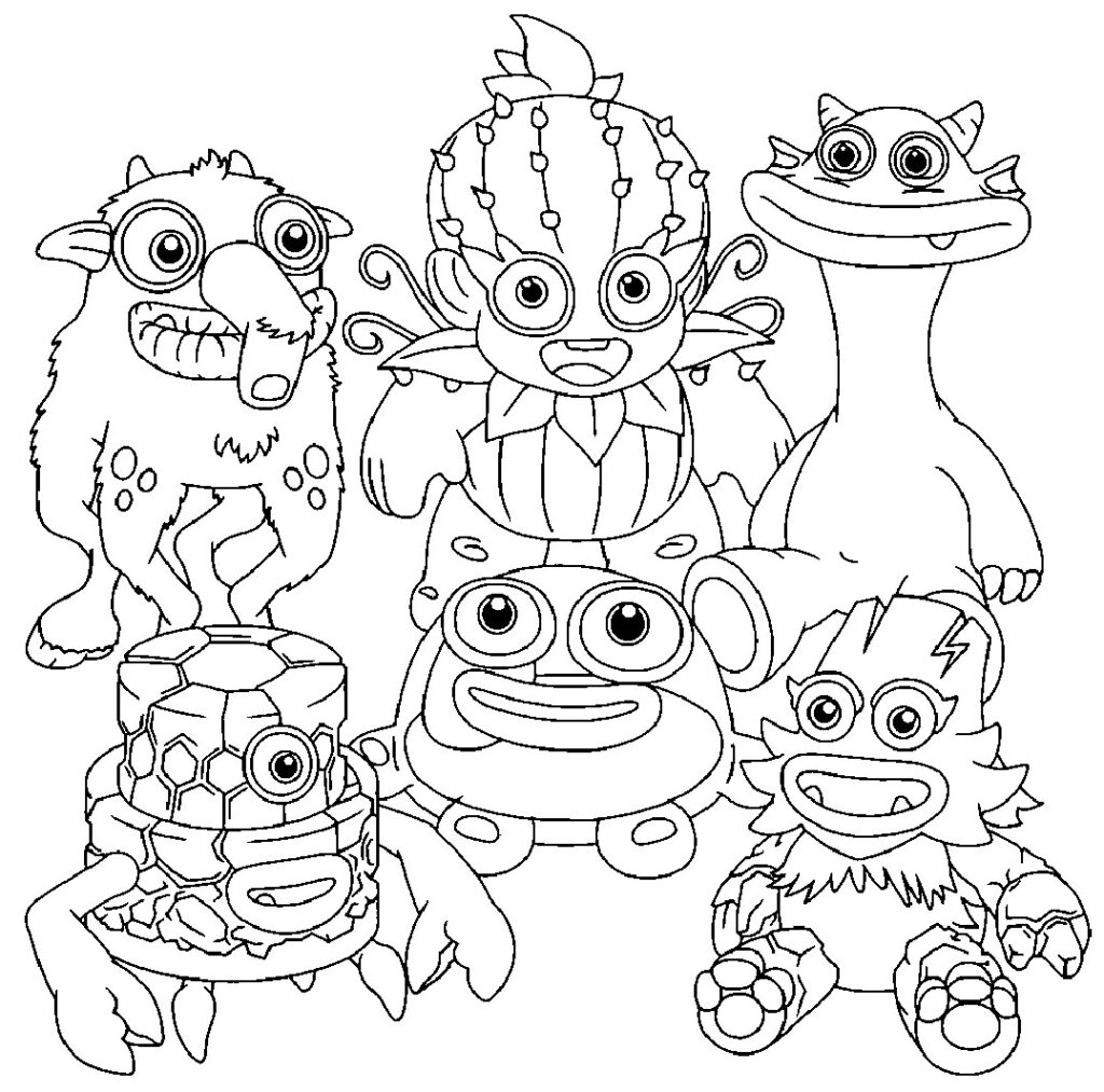 My Singing Monsters Coloring Pages Ethereal Workshop My Singing Monsters Coloring Pages Ethereal Workshop