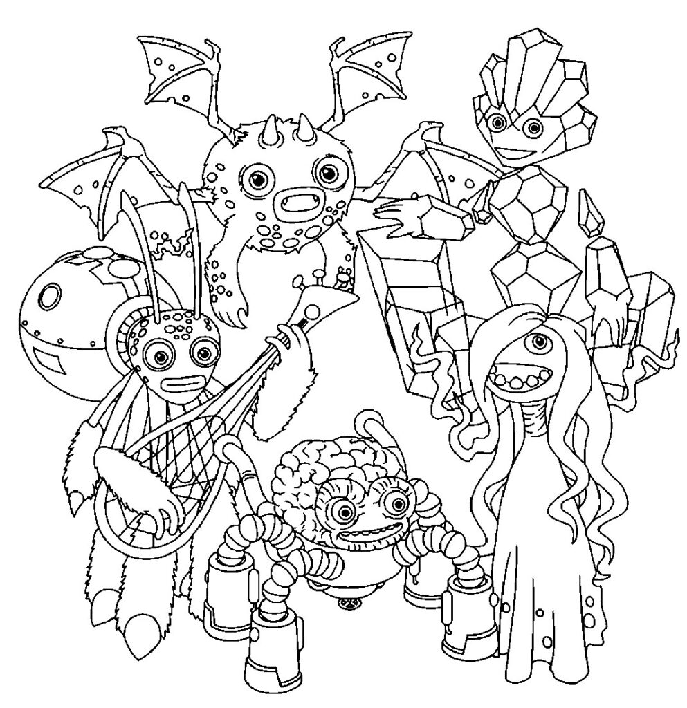 My Singing Monsters Coloring Pages