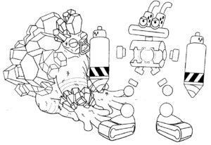 Desenhos para colorir amigos do arco-íris – WubboxName – Meus Monstros  Cantores 26 – Colorindo páginas