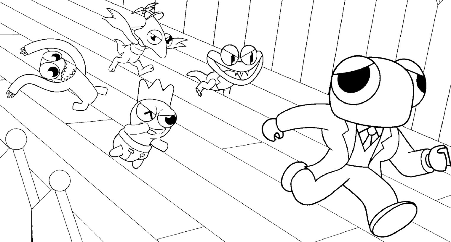 Desenhos de Rainbow Friends 2 para Colorir