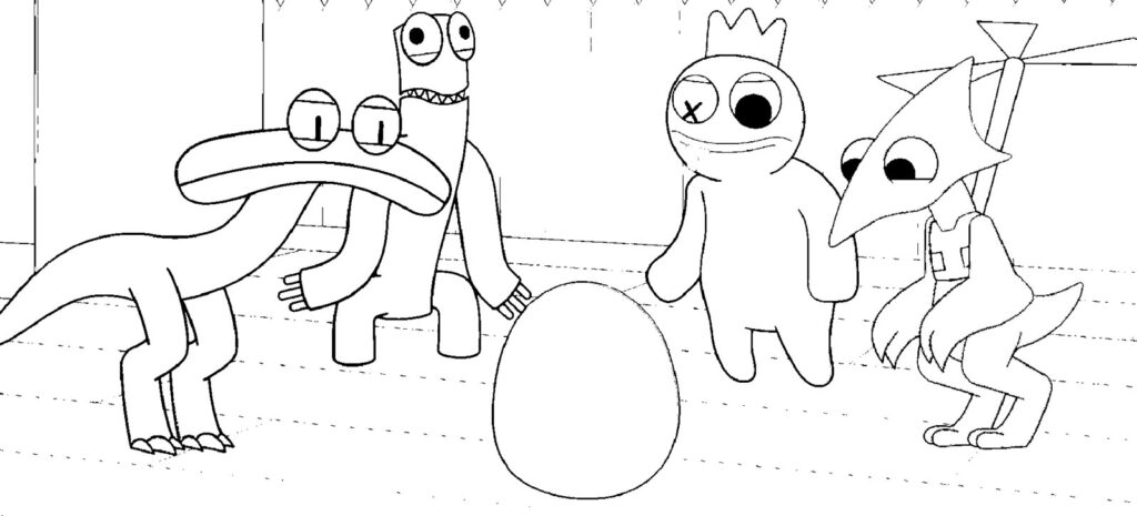 Desenhos de Amigos do arco-íris para colorir