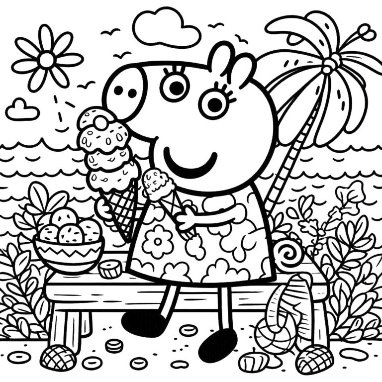 Coloring Pages Peppa Pig Ice Cream – Coloring Pages